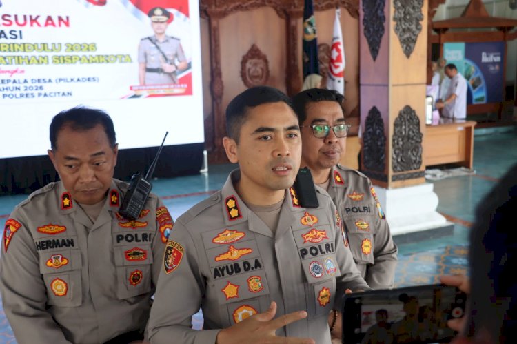 Polres Pacitan Gelar Pasukan Operasi Mantap Praja Grindulu 2026, Antisipasi Konflik Pilkades Serentak